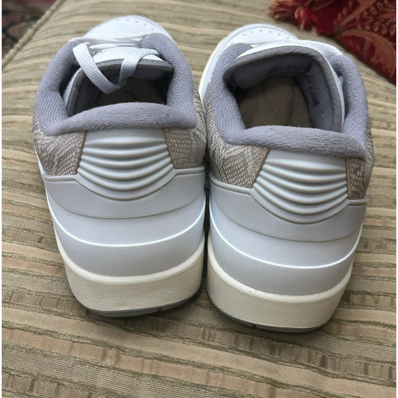 Jordan 2 Retro Low Python Sneakers Mens 12 White Cement Athletic Shoes DV9956-10 - Picture 11 of 16